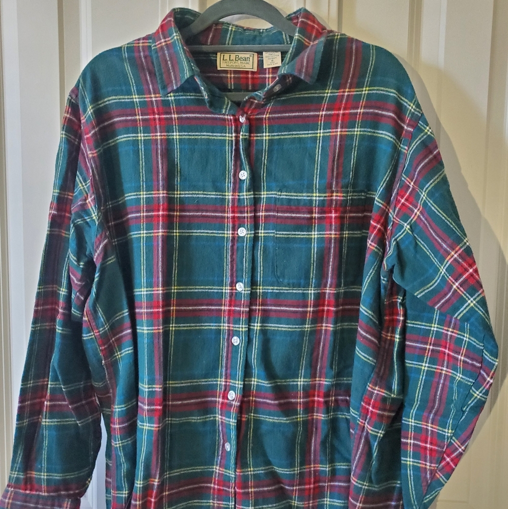 Green and Red Soft Flannel